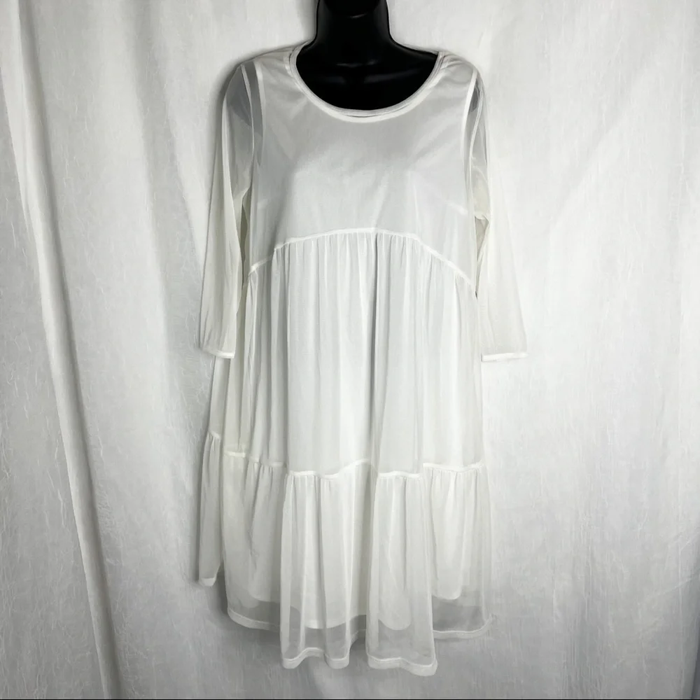 ASOS Bluebelle Maternity Tiered Ruffle Swing Dress - Picture 2 of 13